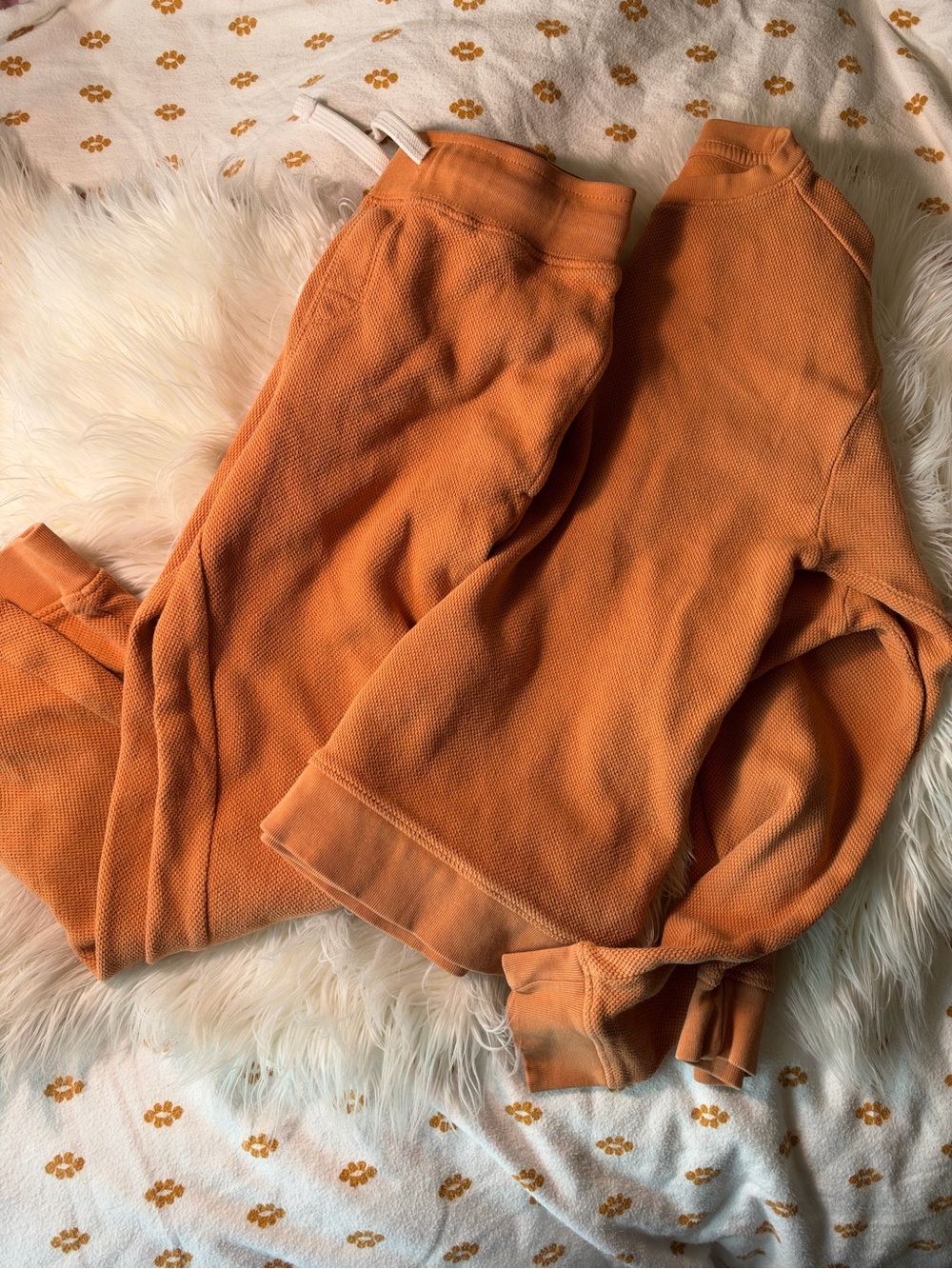 Cat & Jack Camel Waffle-Knit Jogger Set